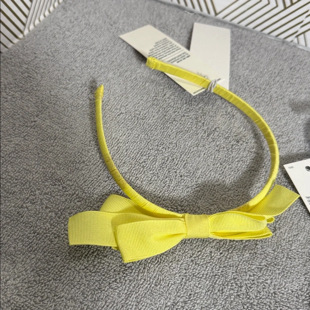 Janie and Jack  NWT Yellow Headband Light Blue Bow Set with‎ Sunglasses 2-4yeara